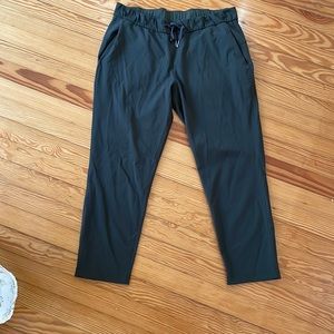 Lululemon Olive Green On the Fly Pants